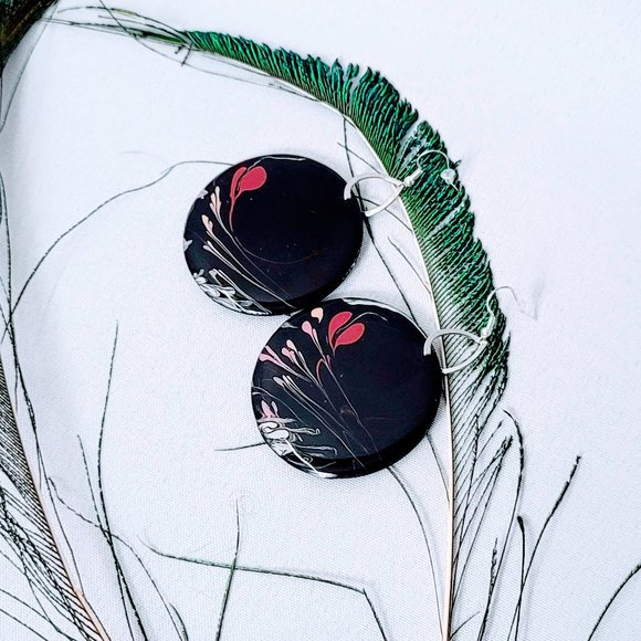 💞MBM Artist Series "Swept Hearts" Resin Earrings - Picture 4 of 9